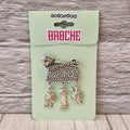 Broche breiwerk zilver - Colorfox