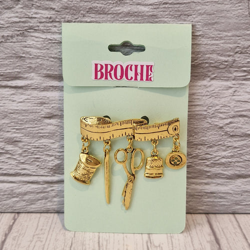 Broche naaien goud - Colorfox