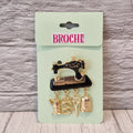Broche naaimachine zwart - Colorfox