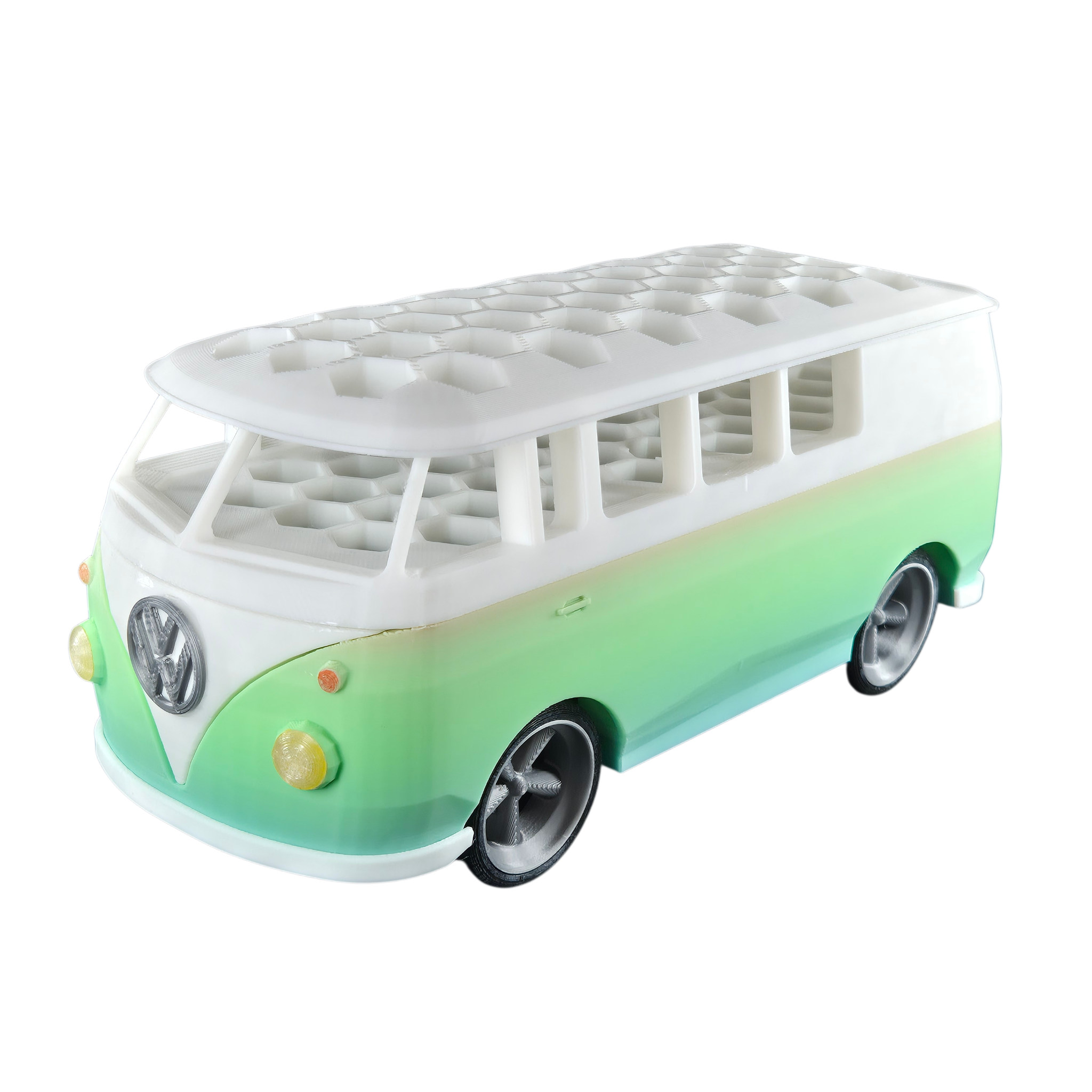 VW Kombi Pennenbak (mint multicolor) - Colorfox