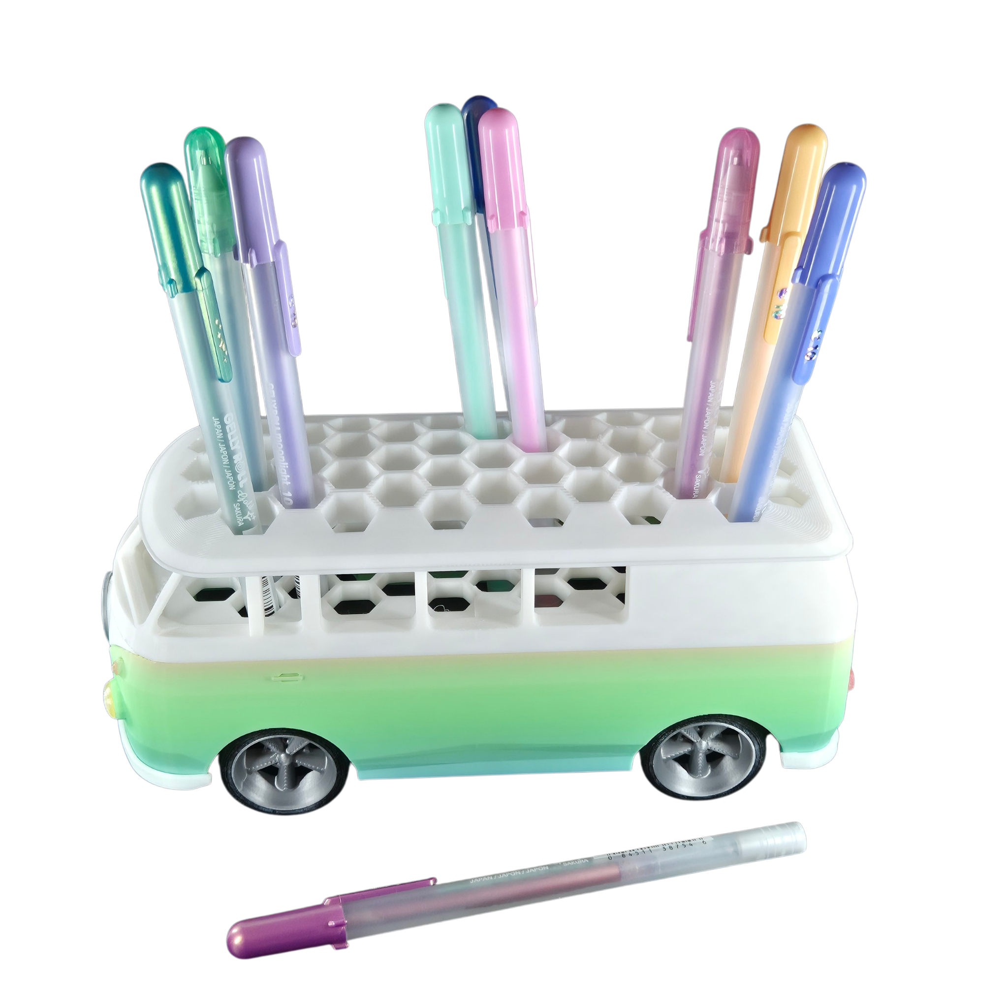 VW Kombi Pennenbak (mint multicolor) - Colorfox