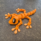 Gecko XL magneet fidget in de kleur oranje - Colorfox