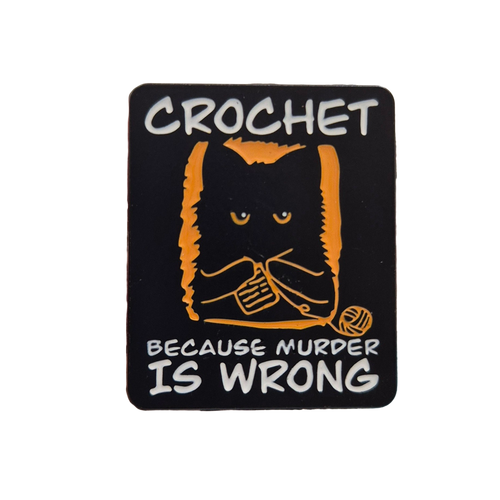 Crochet, because murder is wrong - Colorfox