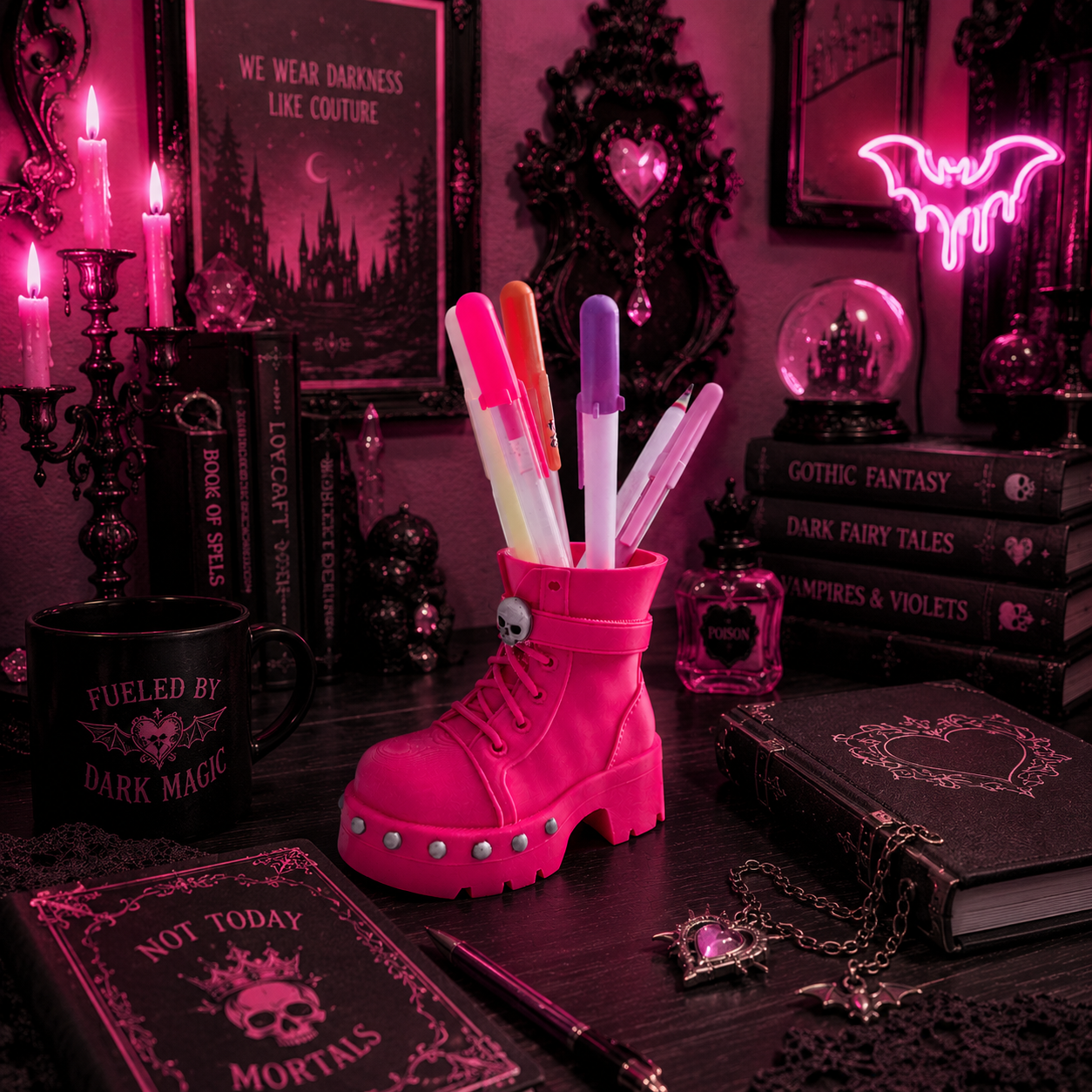 Gothic Combat Boot - Colorfox