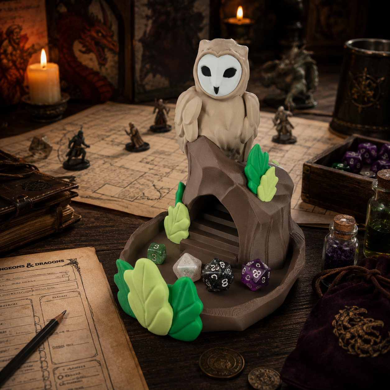 Dice Tower Owl Dens - Colorfox
