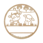 Koe en schaap - Colorfox