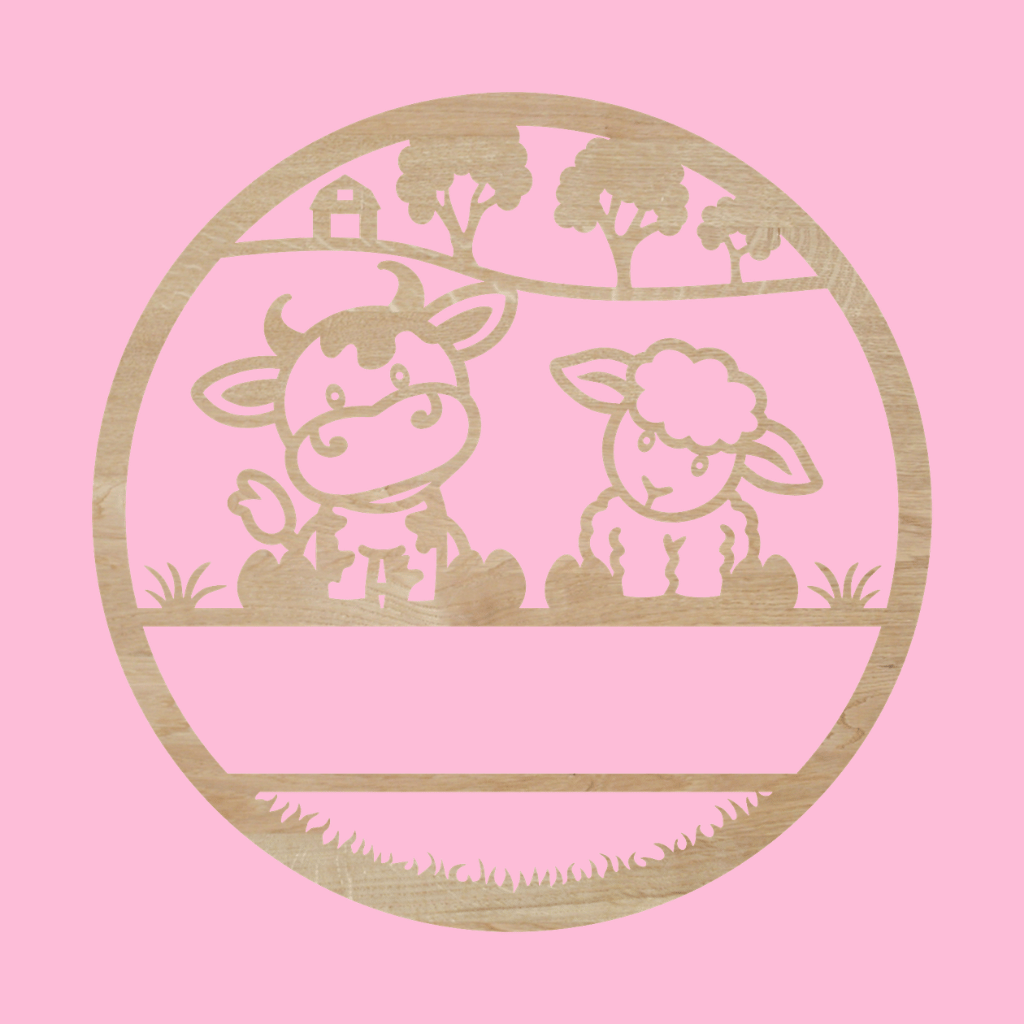 Koe en schaap - Colorfox