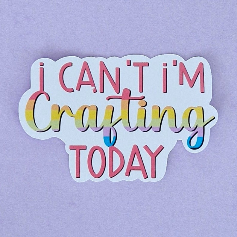 Losse sticker 'Crafting Today' - Colorfox