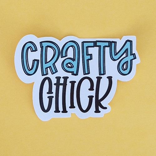 Losse sticker 'Crafty Chick' - Colorfox