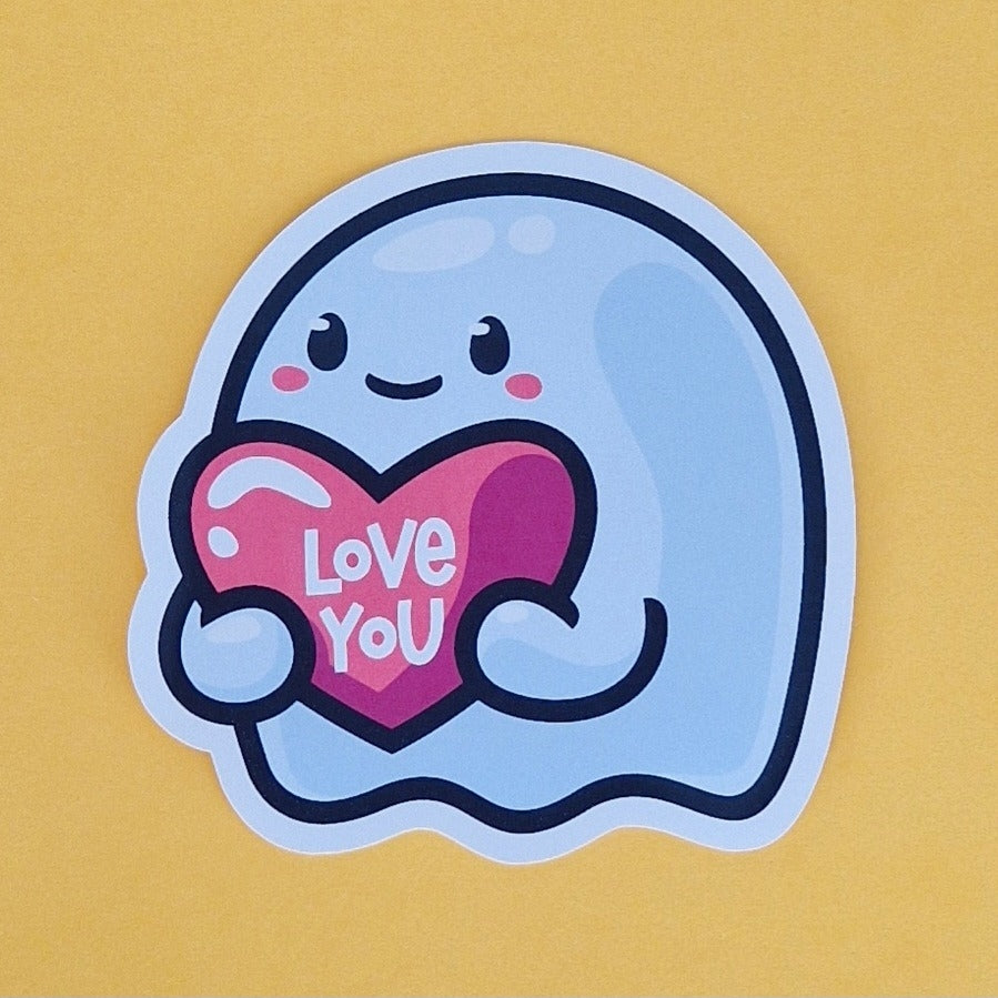 Losse sticker 'I Love You - Colorfox