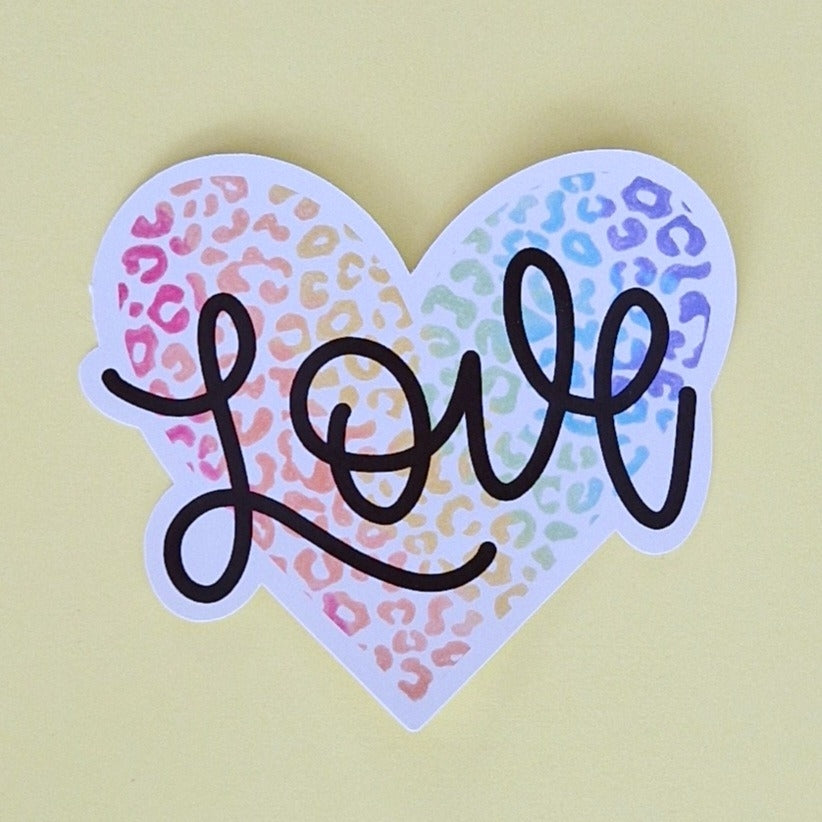 Losse sticker 'Love' - Colorfox