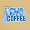 Losse sticker 'Love & Coffee' - Colorfox