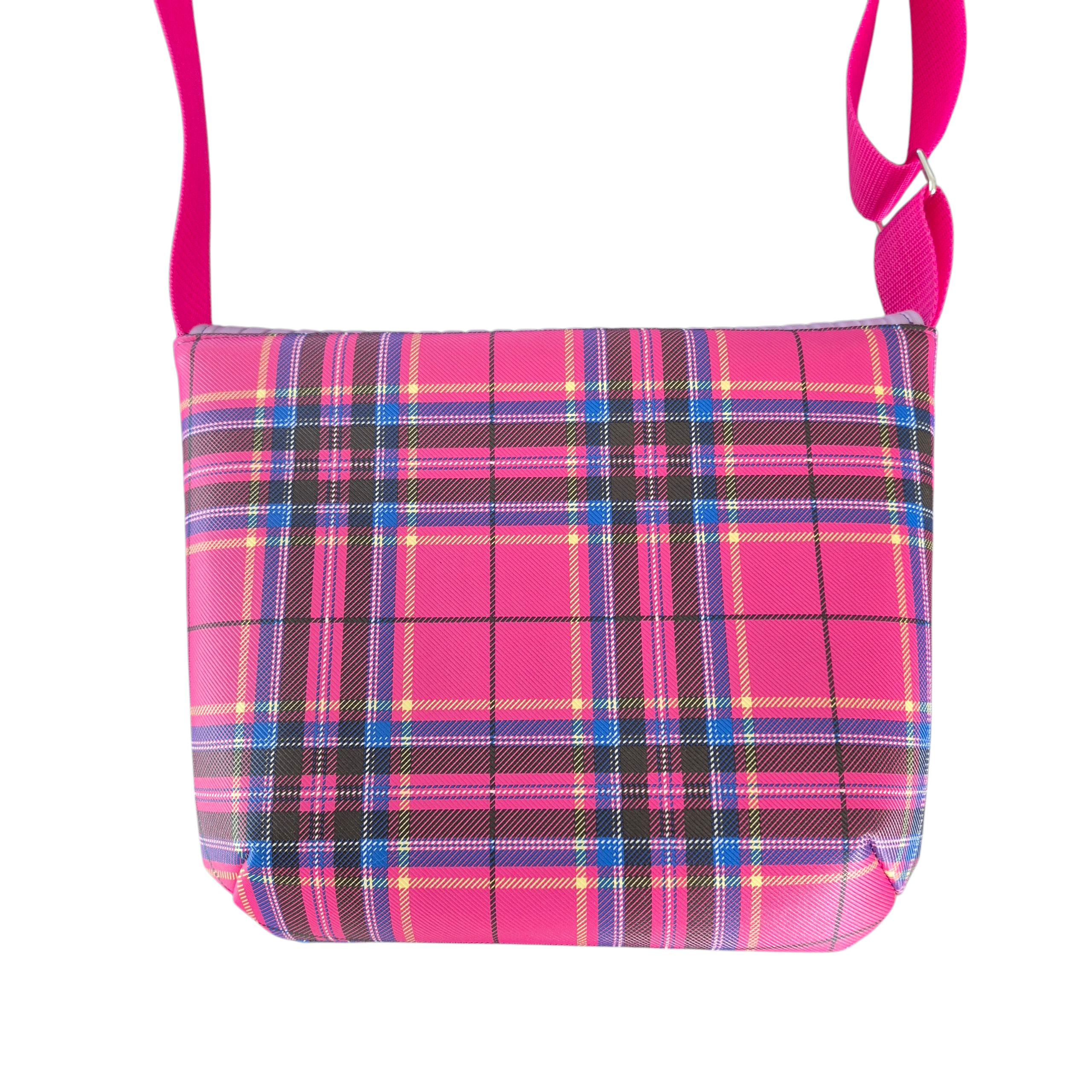 Schoudertas Pink Plaid - Colorfox