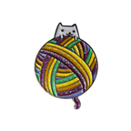 Kat met glitterwol - Colorfox