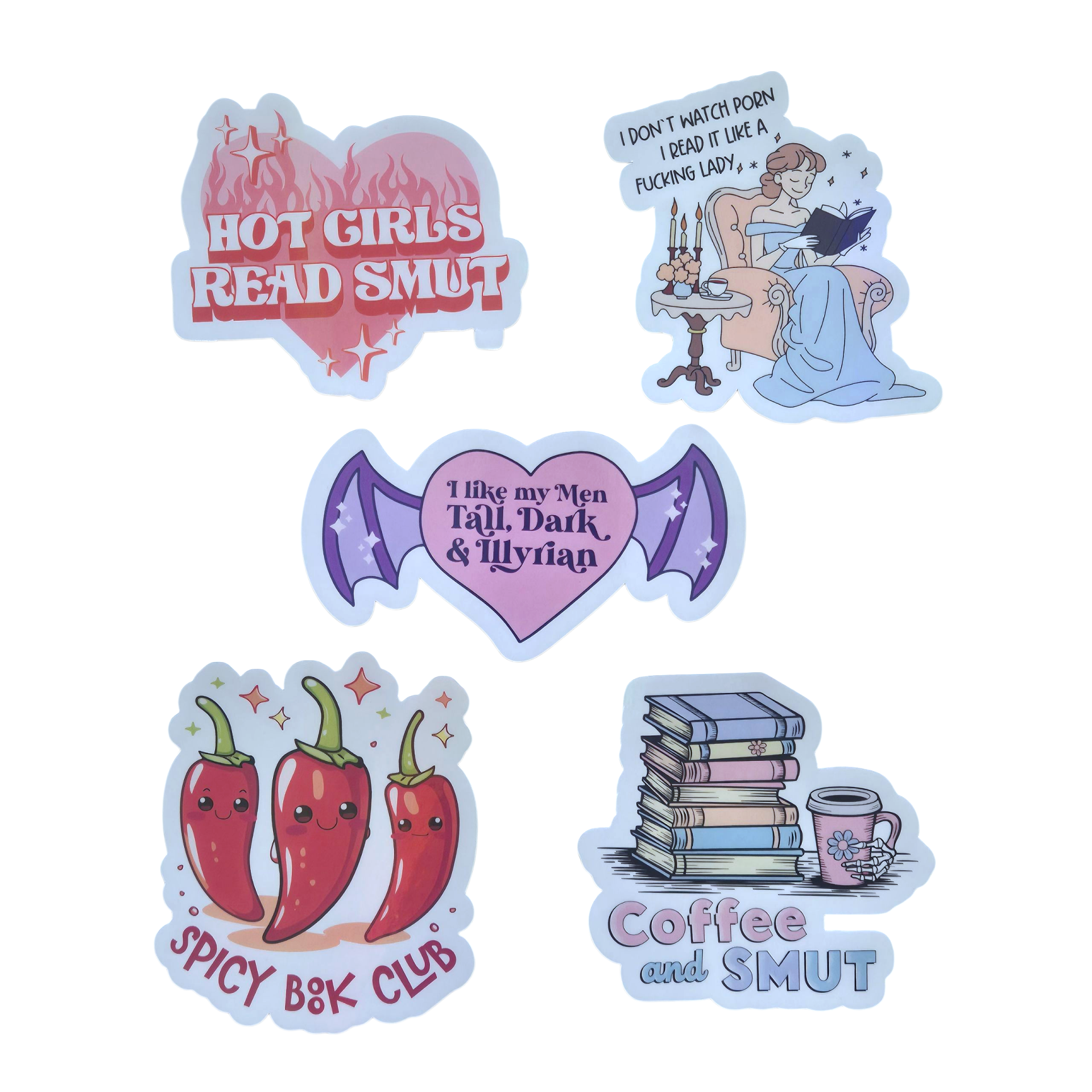 Smut Reader stickerset A - Colorfox