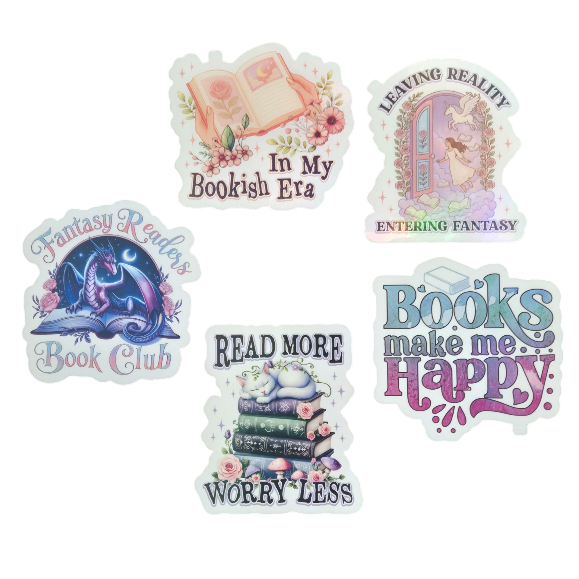 Fantasy Reader stickerset - Colorfox