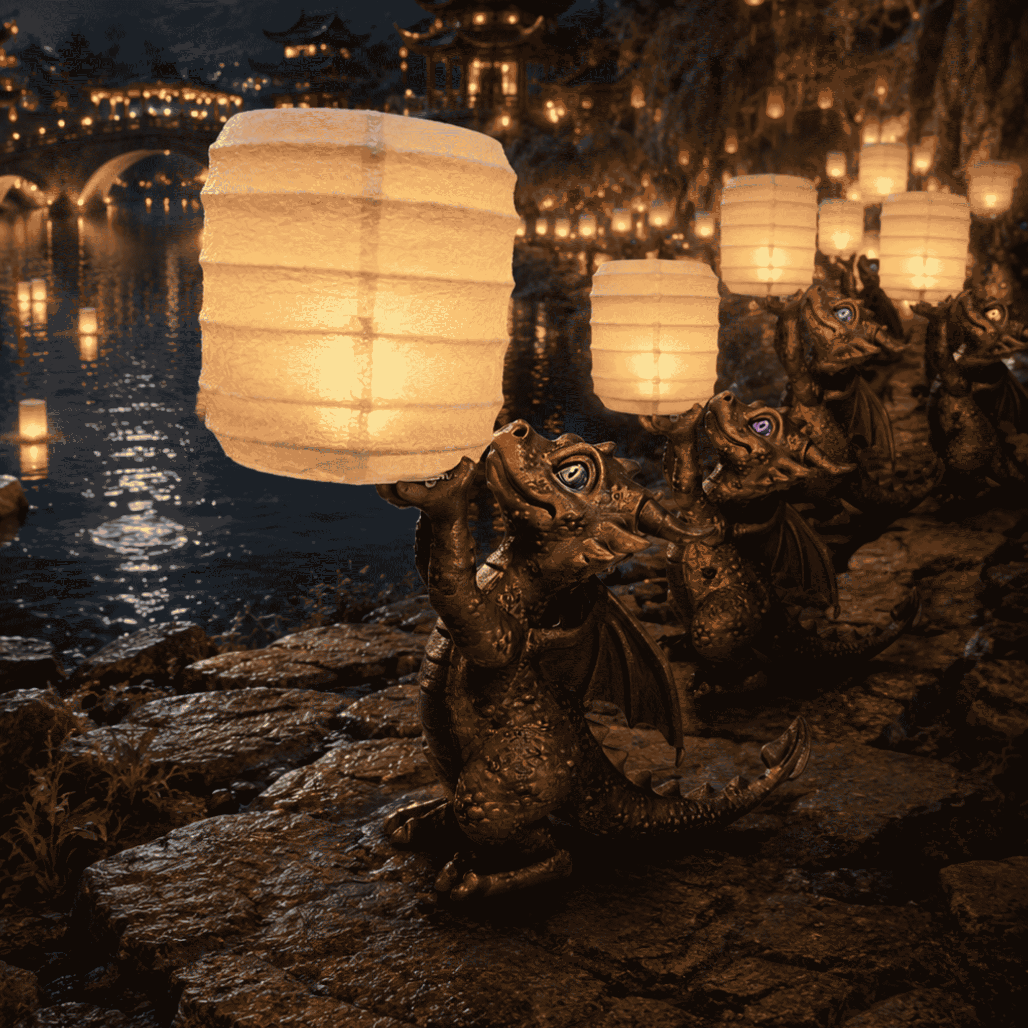 Lulu the Lantern Dragon - Colorfox