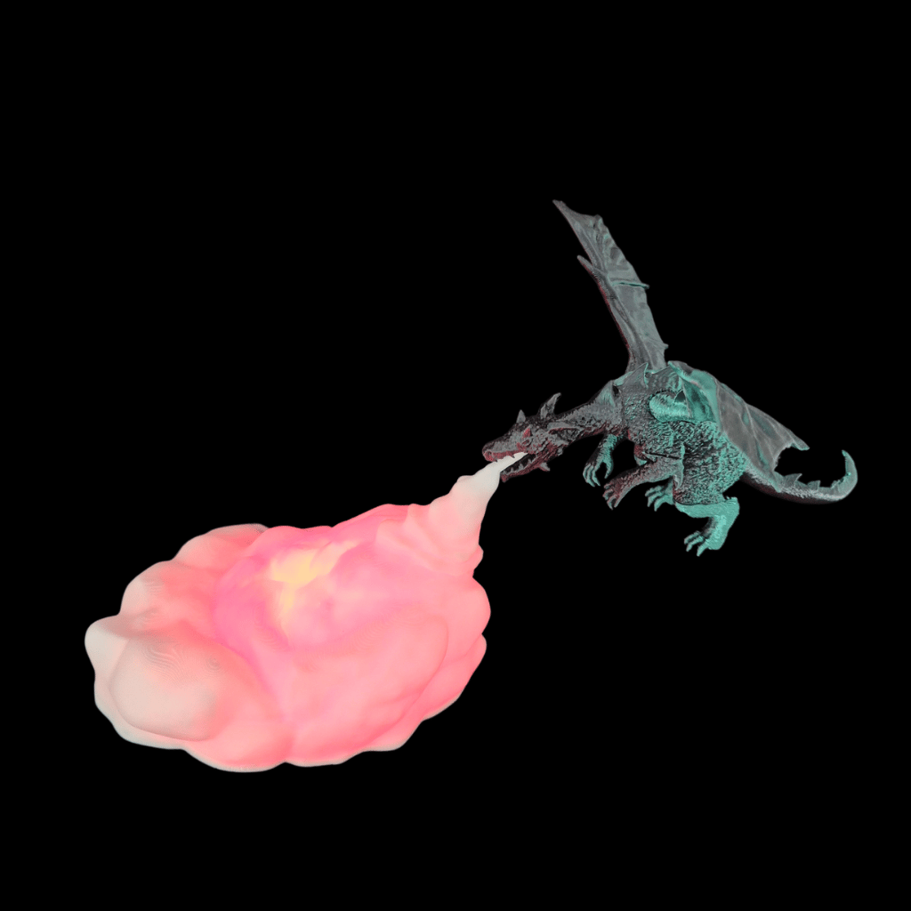 Dragon Breath Lamp (zwart-groen) - Colorfox