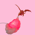 Dragon Breath Lamp (rood-goud) - Colorfox