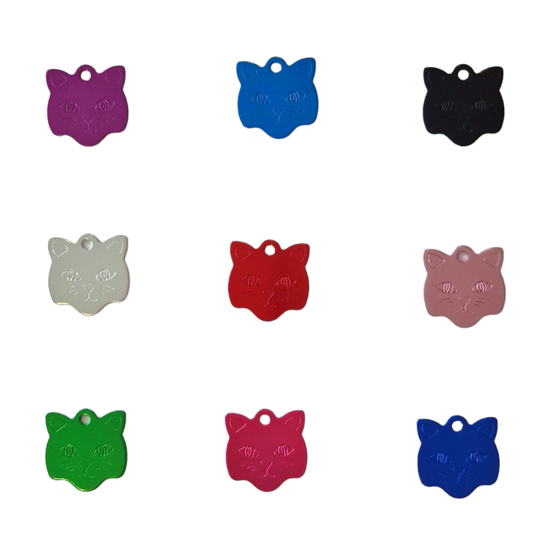 Naamplaatje Poes - Colorfox